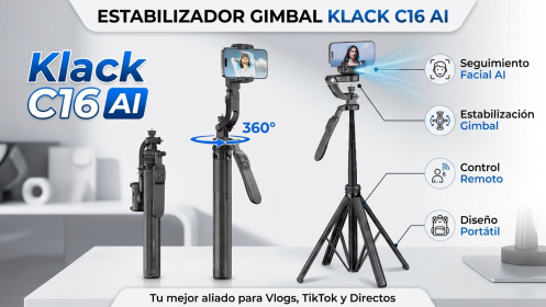 Consigue el Tripode-estabilizador gimbal para smartphone